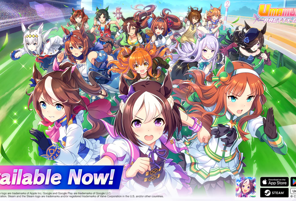 Gambar promosi untuk perilisan gim Umamusume: Pretty Derby versi global © Cygames, Inc.